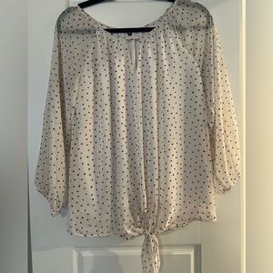 West Kei Elorna Tie Front Blouse Size M